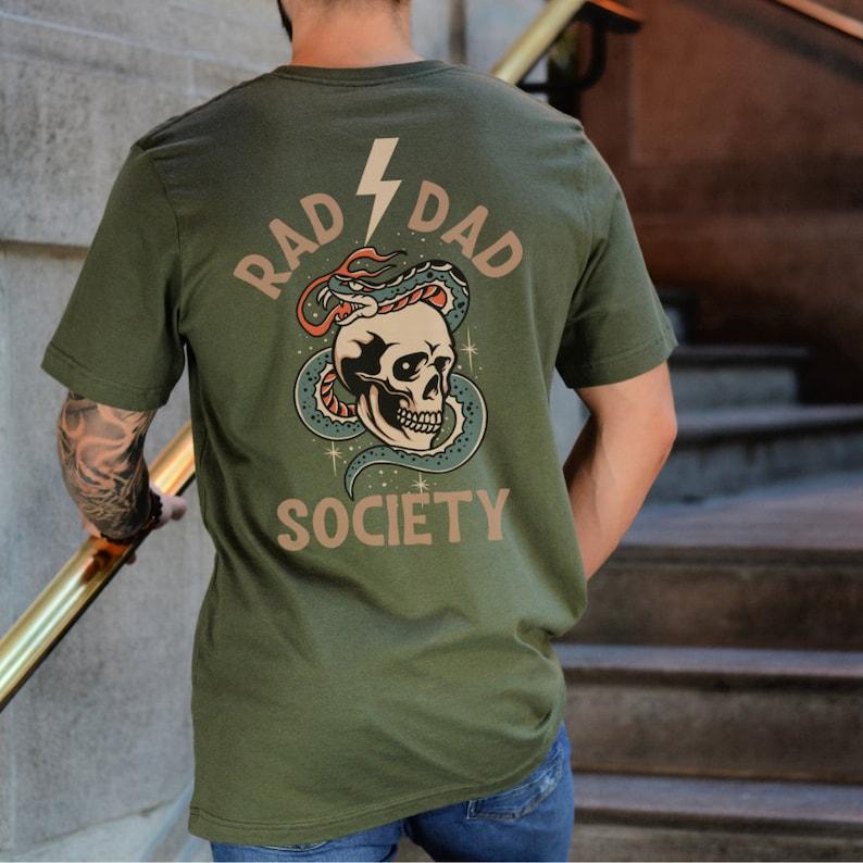 Rad Dad Society T-Shirt, Cool Dad Club, Dad Life Tee, First Fathers Day Present, Dad of Girls, Papa Of Boys, Gift For Husband, Daddy T-shirt - Giftlab