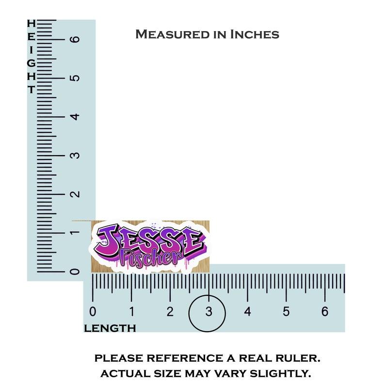 Graffiti Name Sticker, Custom First and Last Name Decal, Waterproof Gift for School Supplies and Laptops