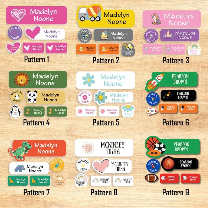 108 Waterproof Daycare Labels - Dishwasher Safe Stickers - Name Stickers - School Supply - Name Labels