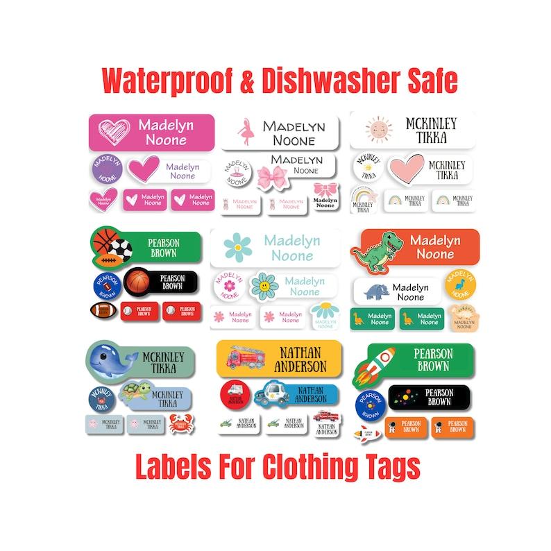108 Waterproof Daycare Labels - Dishwasher Safe Stickers - Name Stickers - School Supply - Name Labels