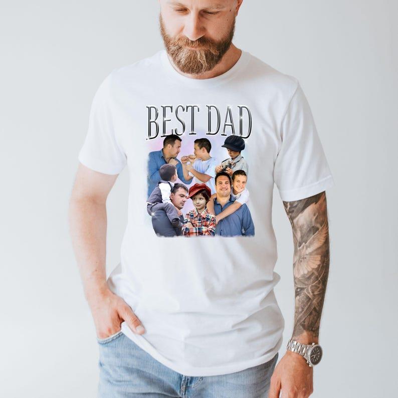 Dad Bootleg Shirt, Personalized Bootleg Shirt For Daddy's Birthday, Fathers Day Shirt, Best Dad Shirt, Dad Photo Shirt, Daddy Shirt From Son - Giftlab