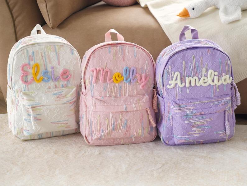 Toddler Backpack With Name, School Bag, Custom Kids Book Bag for Ages, Preschool Children's Backpack , Back To  School, Gifts for Girls Boys
