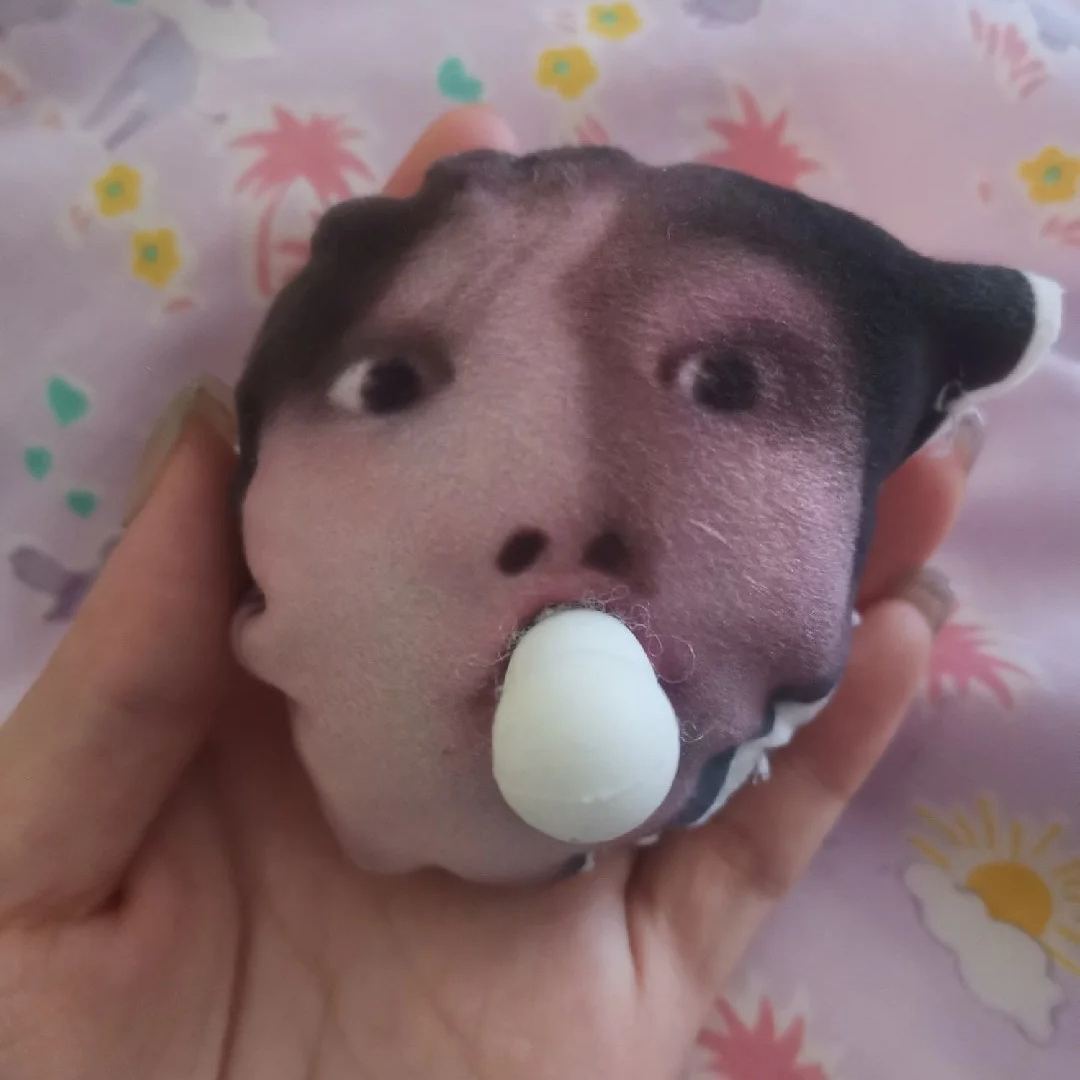 Custom Face Keychain Squeeze The Bubble Doll Keychain Relieve Stress Fidget Bag Charm Funny Gifts