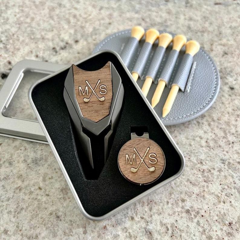 Golf Gift, Golf Divot and Ball Marker Set, Groomsmen Gift, Gift for him, Personalized Gift, Gift for Dad, Bosses Gift- Personalized Golf