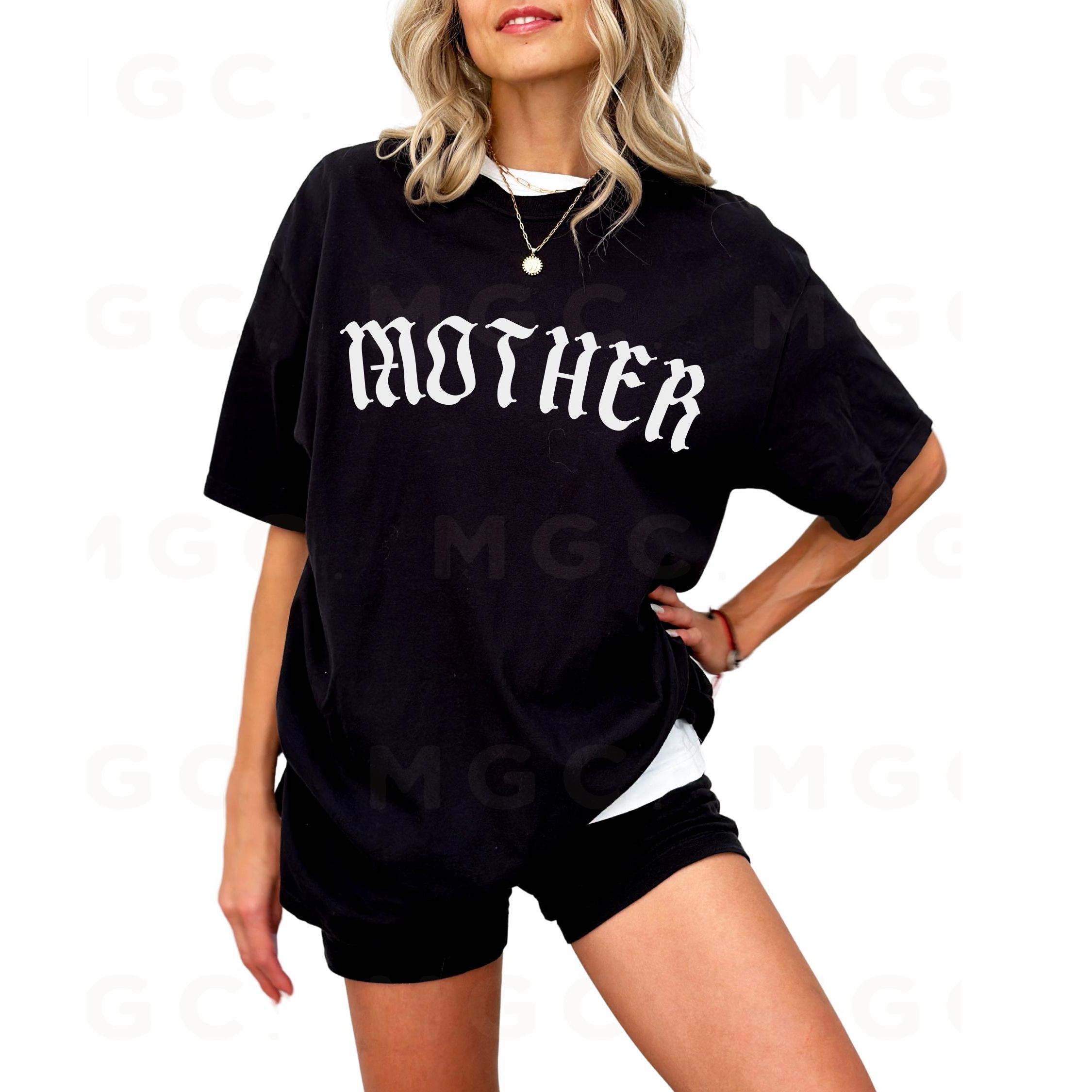 Comfort Colors Graphic Tee - Mother Gothic tshirt, trendy alternative metal core tee, old english mother tshirt, oversized mom tee, goth mom