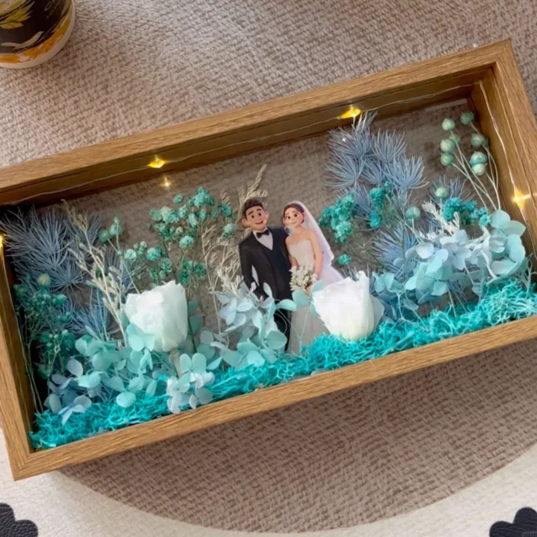 Frame Deep Screen Frame, Deep Frame, Wooden 3D Photo Frame/Deep Picture Frames/Foam Frames, for Seashells Medals, Dried Flowers, Crossword Puzzles, Memories.-Mahogany