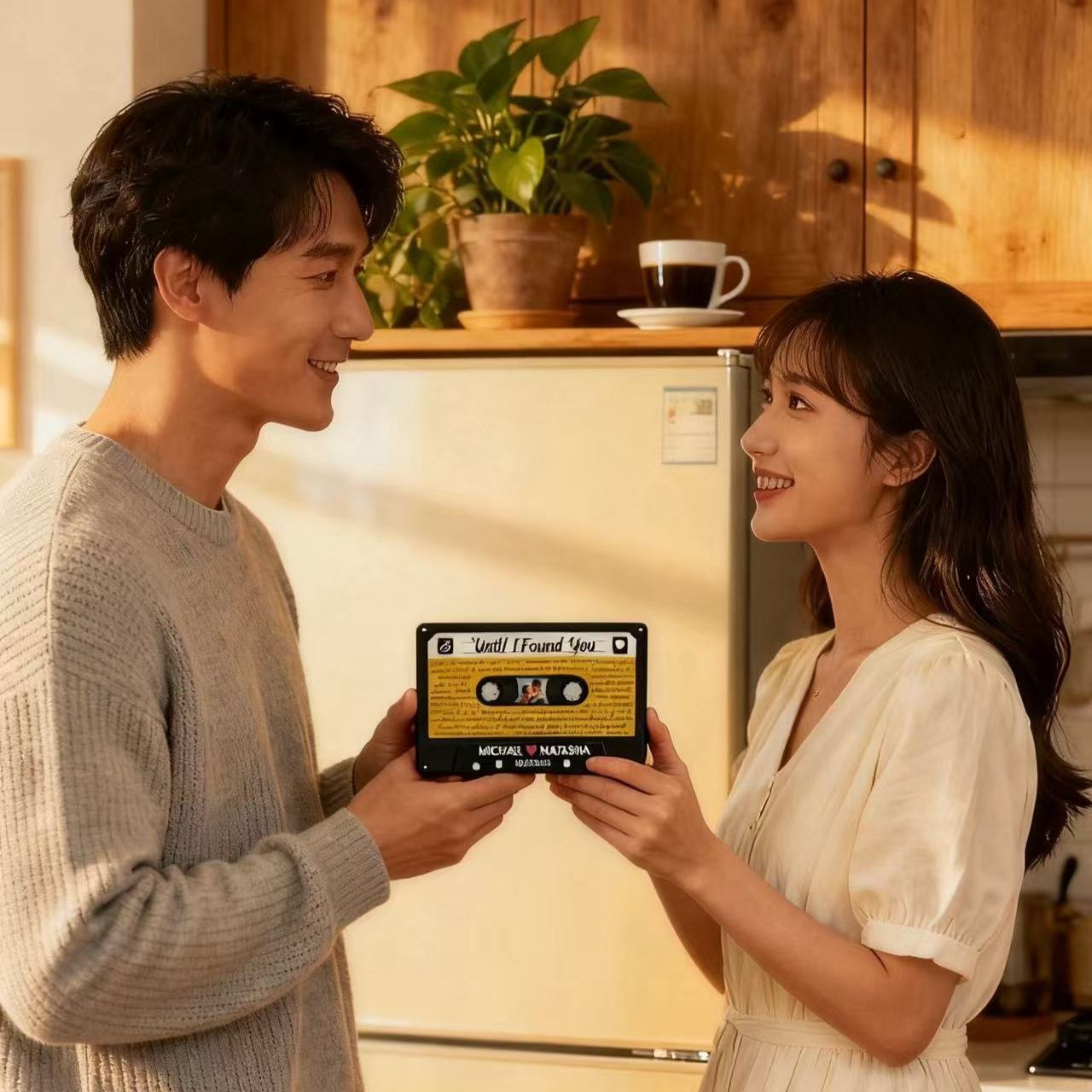 DIY Music Tape Refrigerator Magnet, a Customized Music Star Peripheral Couple Gift with Magnetic Suction