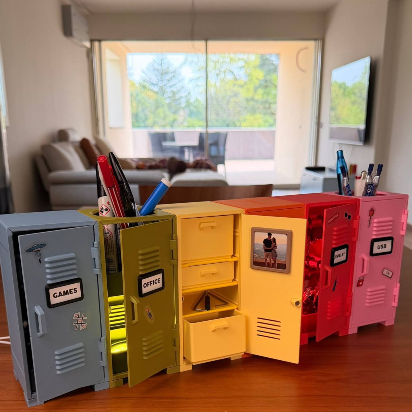 Flex Locker Flexible Storage Cabinet Creative Novelty Practical Hot-Selling Pen Holder Storage Space