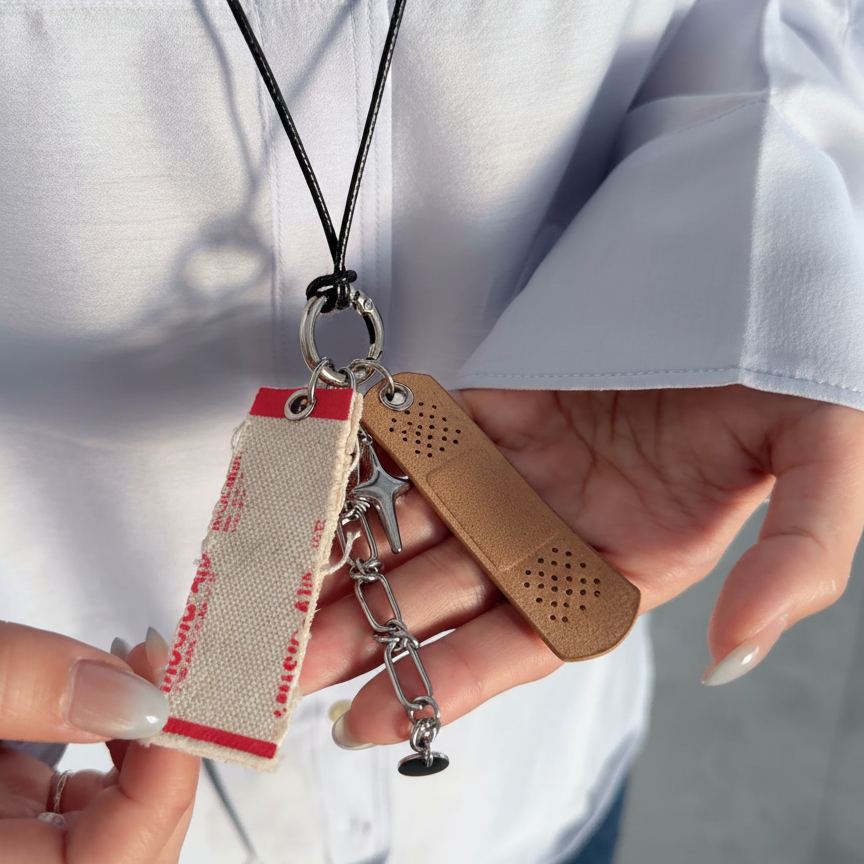 The Healing Note - Musical Bandage NFC Pendant, Tap to Play Your Song, Custom Music Gift for Best Friend