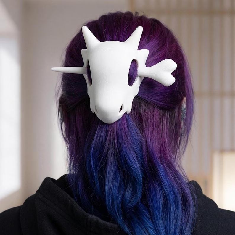 Cute Skull Hairpin Unique Dragon Design Inspired Hair Clip Gift