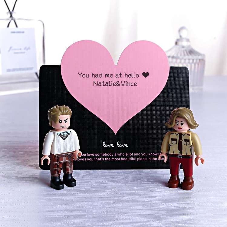 Custom Greeting Gift Card for Blockfigures