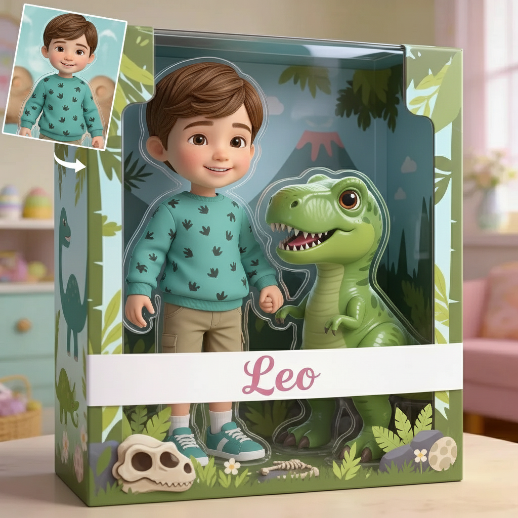Custom AI Cartoon Plaque – Personalized 3D Acrylic Standee from Any Photo | Unique Cartoon Style Gift for Kids, Couples