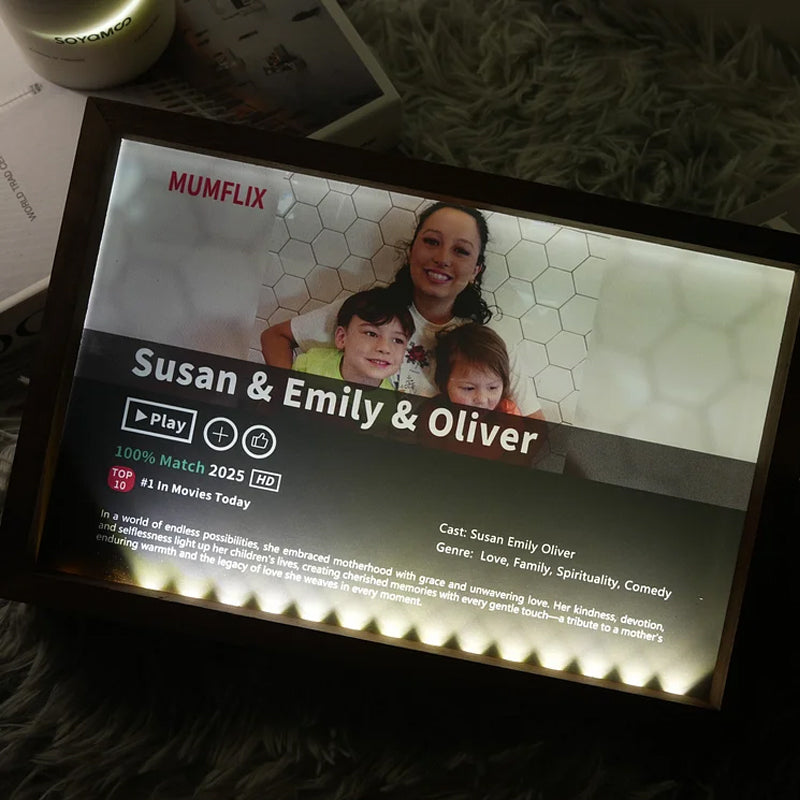 MOM/MUMFLIX Personalized Mother’s Day Photo Light Frame