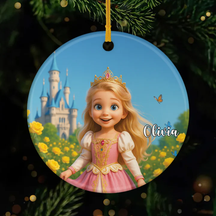 Personalised Ceramic Christmas Ornaments with Picture for Kids