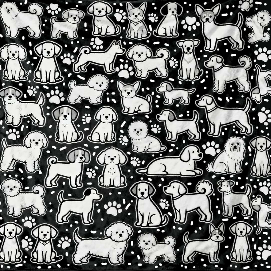 Coloring Blanket with Washable Markers DIY Coloring Blanket Washable Coloring Throw, Family Activity Gift, Stress Relief Craft for Adults and Kids