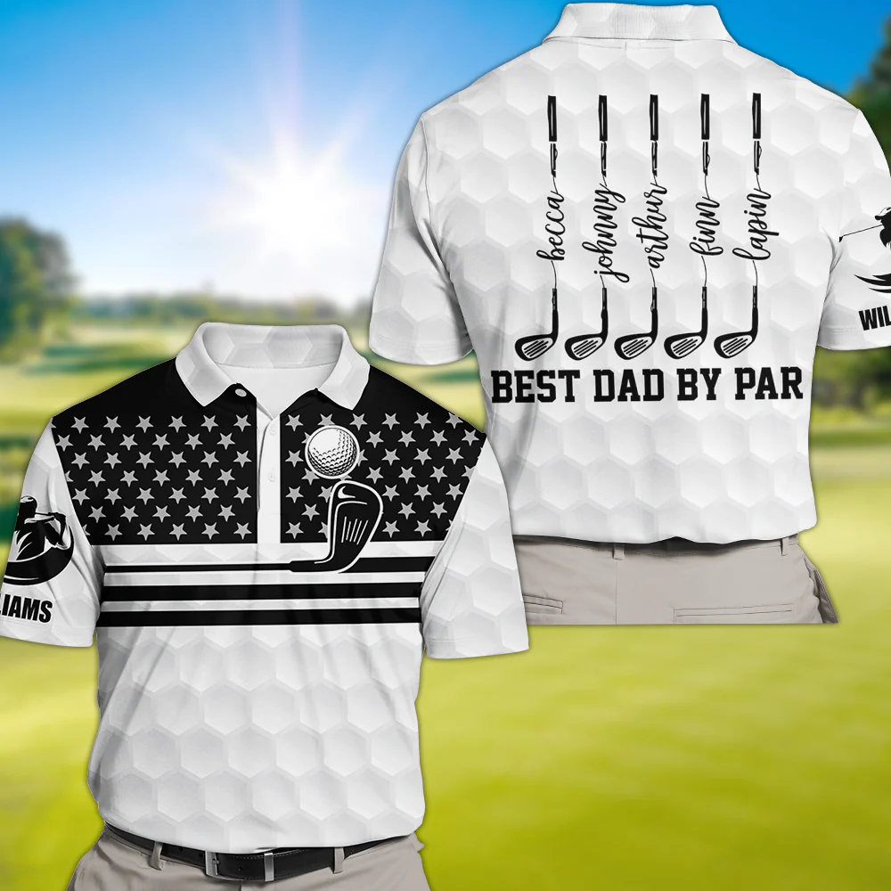 Father's Day Gift Personalized Golf Polo Shirt Gift for Dad - Giftlab