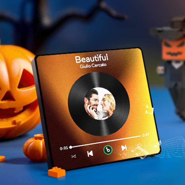 Custom Music Fridge Magnets Custom Music Fridge Magnet Colorful Frame Album Fridge Magnet Can Play Songs Halloween Gift