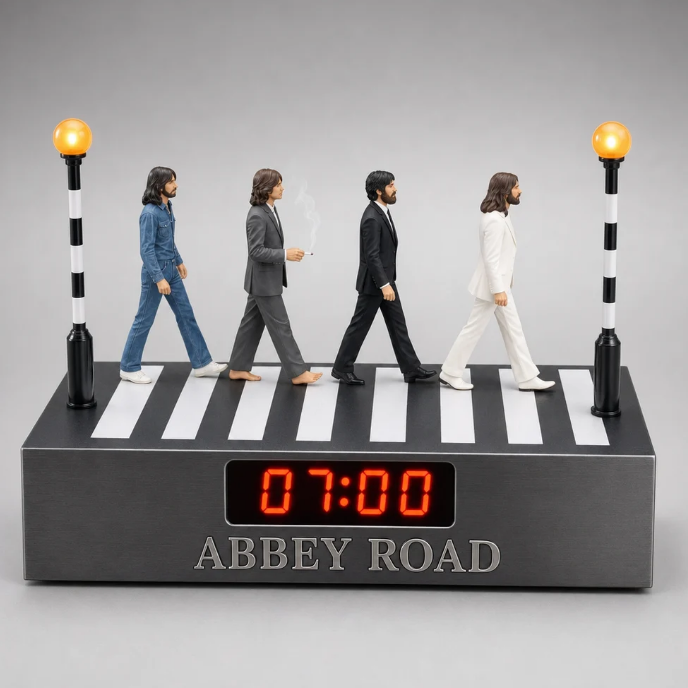 Rock Music Themed Alarm Clock Unique Vintage Gift for Rock Fans