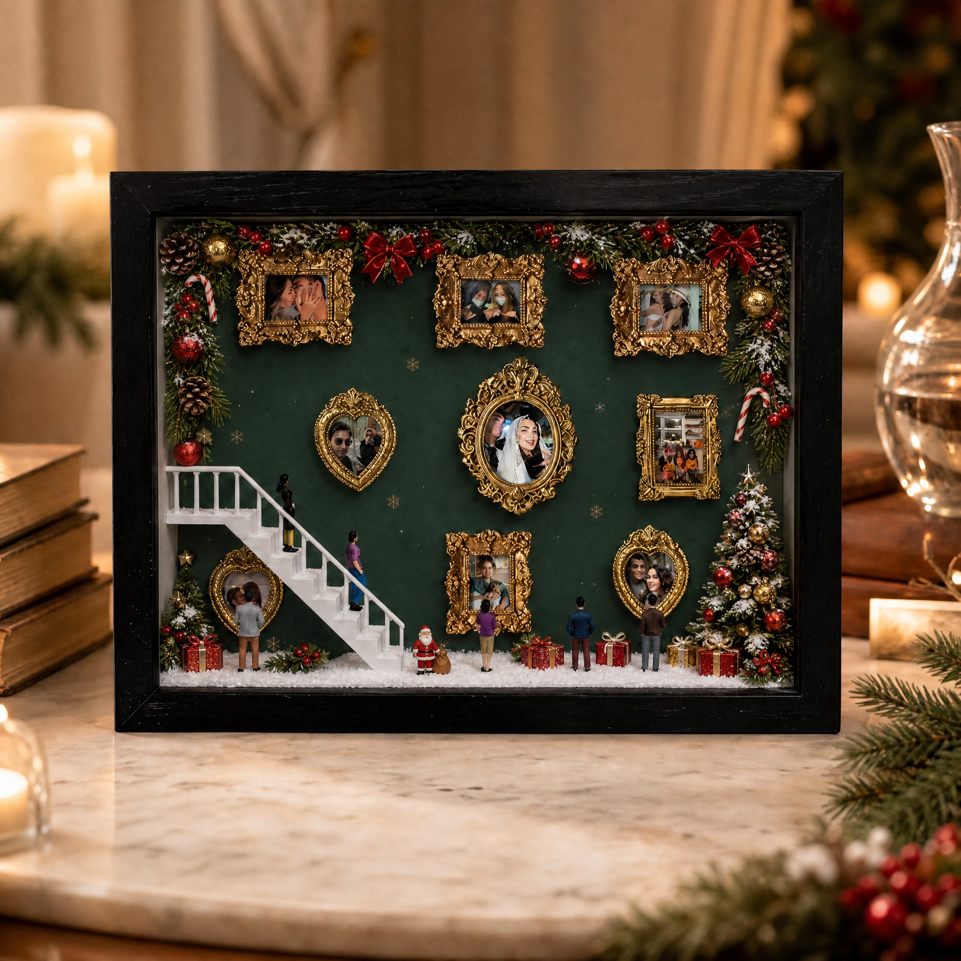 Custom Christmas Mini Museum of Us Frame Custom Photo Couples Gift for Christmas's Day Gifts