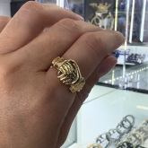 Open Hands Heart Ring