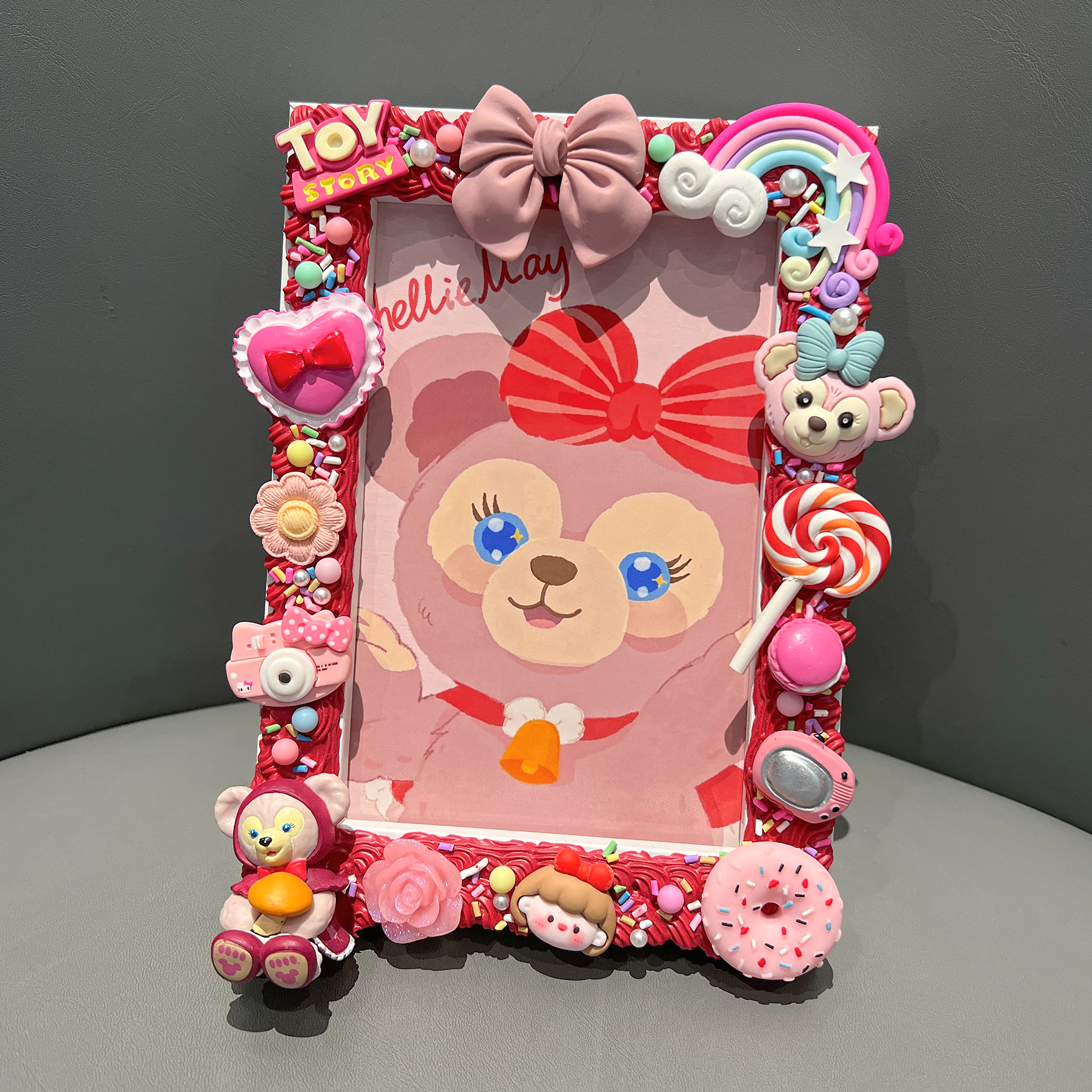 6-Inch Cream Glue DIY Photo Frame Kit Handmade Craft Memory Frame Best Friend Gift Idea