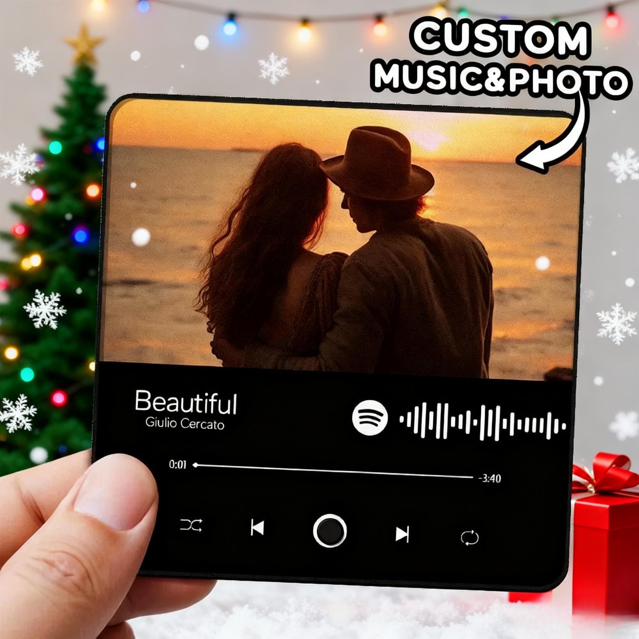 Personalized Photo Album Fridge Magnet Music Wall Photo Sticker Music Movement That Can Be Played Without Cell Phone Music Fridge Magnet Pro Can Play Songs