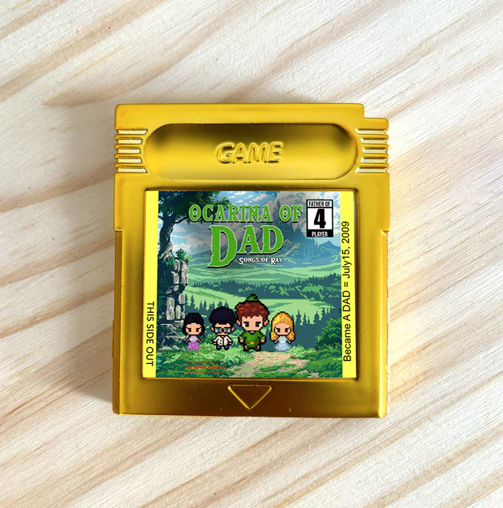 Personalized Ocarina Father Cartridge - Custom Gift for Dads - Personalized Ocarina Gift - Father's Day Gifts