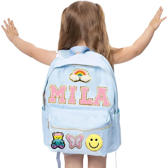Personalized Back To School Backpack Kids Custom Backpack With Name Patch for Kids