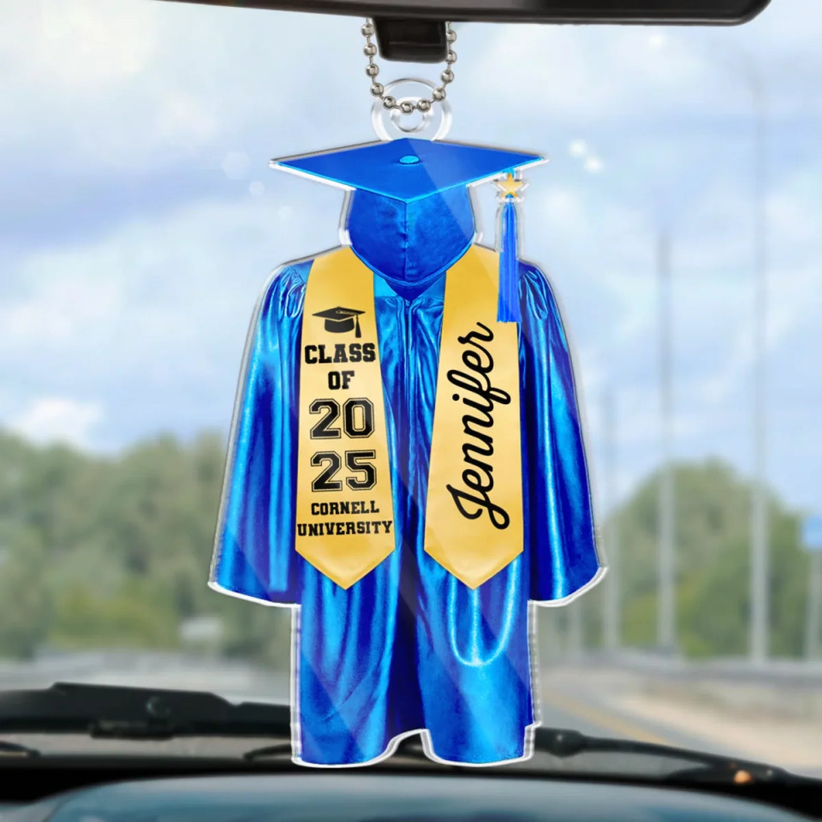 Today Is A New Beginning - Family Personalized Custom Car Ornament - Acrylic Custom Shaped - Graduation Gift For Family Members, Siblings, Brothers, Sisters - Giftlab