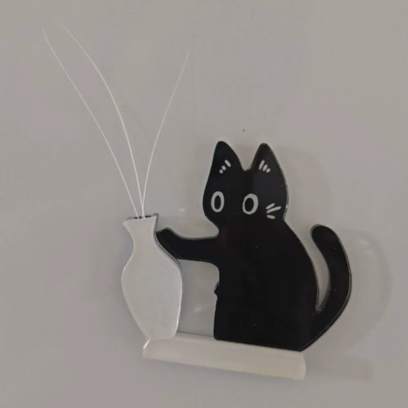 Whisker & Fur Keepsake Bottle – Magnetic Cat Hair Collector & Mini Vase | Adorable Fridge Magnet Ornament for Cat Lovers