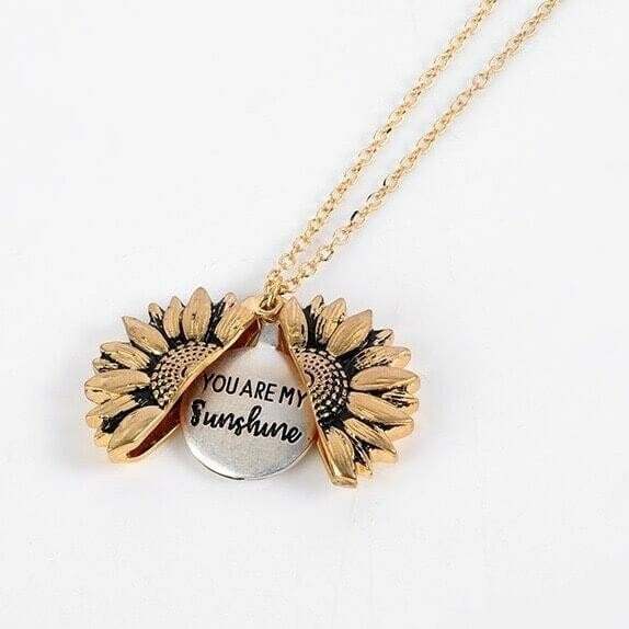 🔥🌞"You Are My Sunshine" Sunflower Necklace With Gift Box🌻