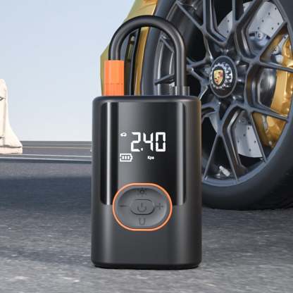🔥Portable Tire Inflator - Smart ON/OFF Hose Design