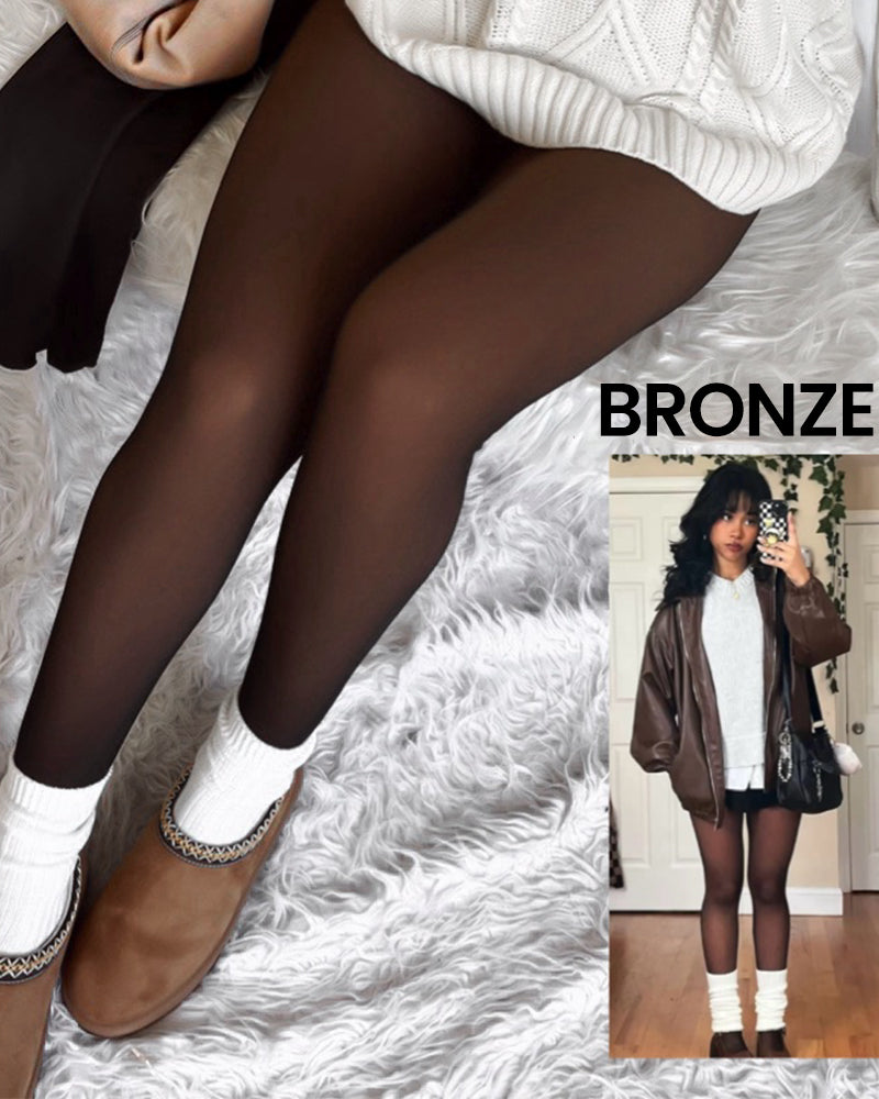 Fleece-Lined Skin Tone Tights
