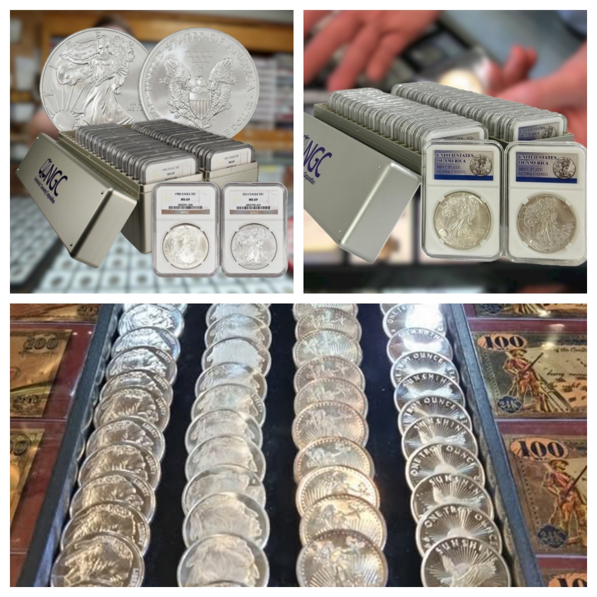 ⏰For a limited time sale🪙1986-2024 American Silver Eagle 39-pc Set NGC MS69