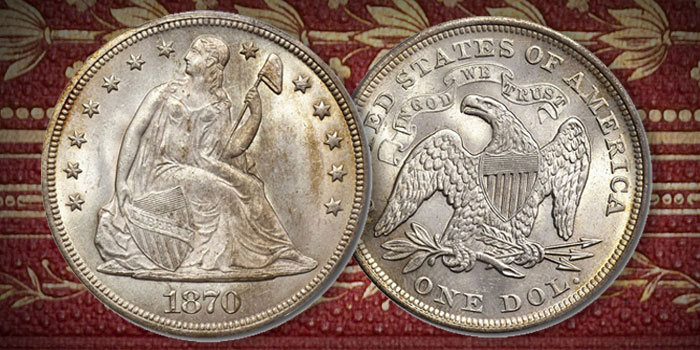 💰1870 Seated Liberty Dollar - 💥A Treasure of American Numismatic History