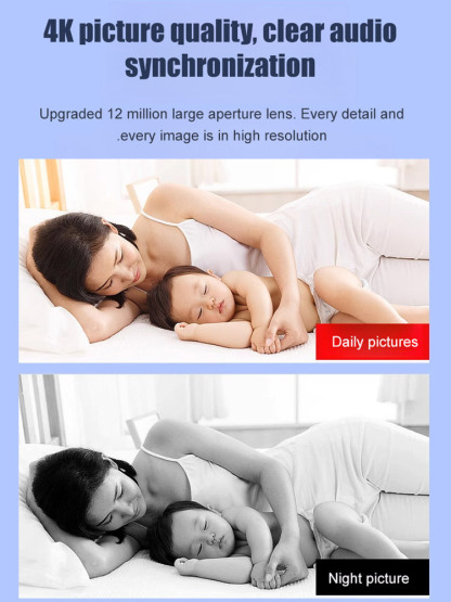 Mini wireless camera, 4K high-definition image quality, strong concealment