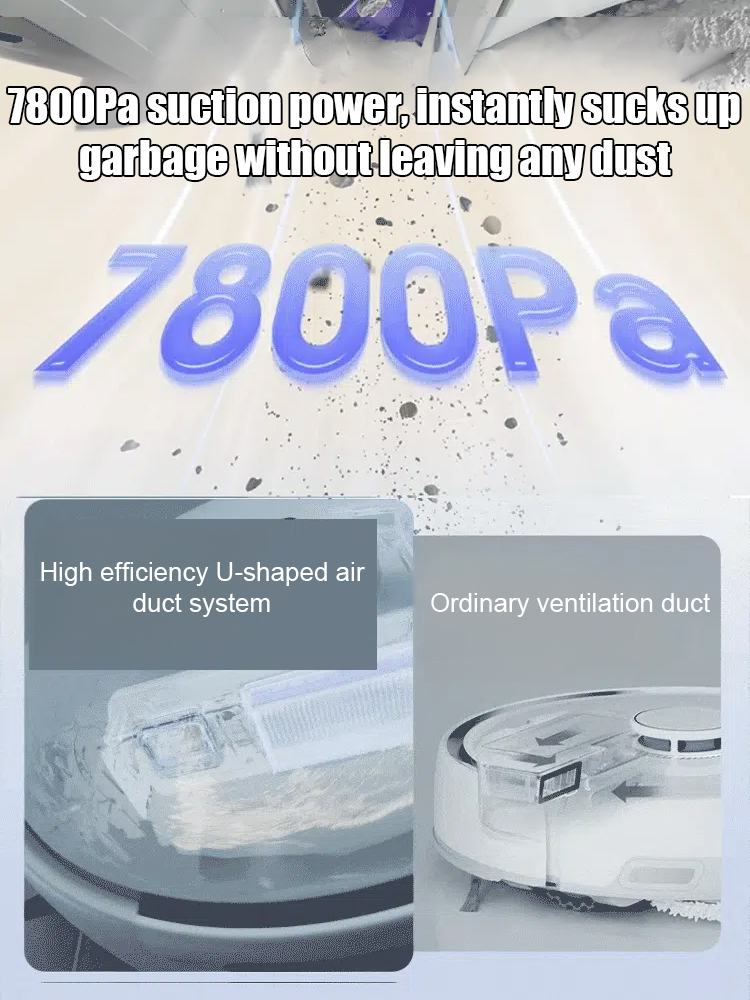 Sweep, vacuum and mop three-in-one, with a sterilization rate of up to 99.9%