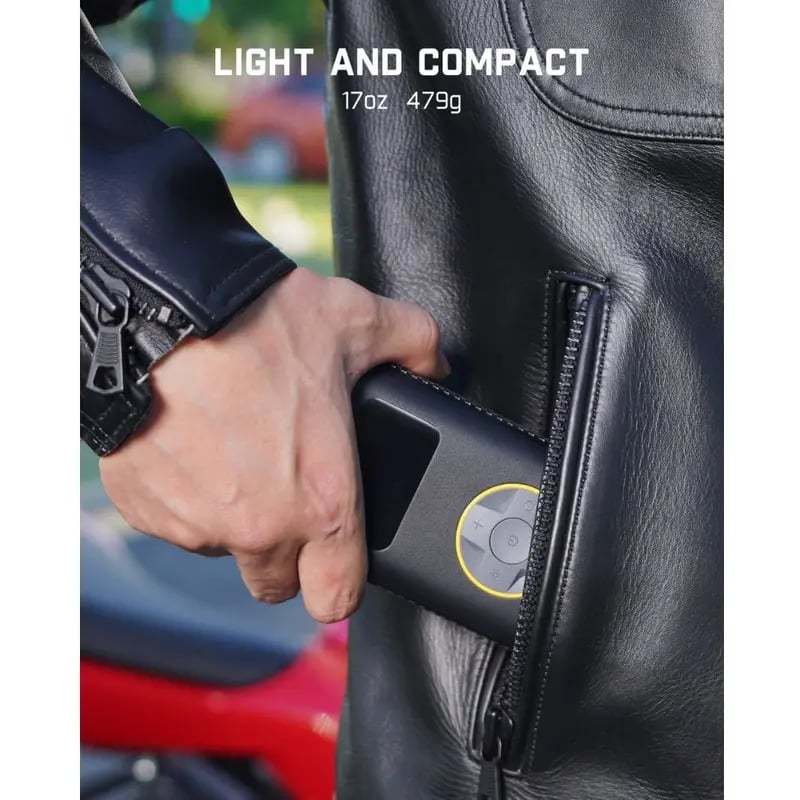🔥Portable Tire Inflator - Smart ON/OFF Hose Design
