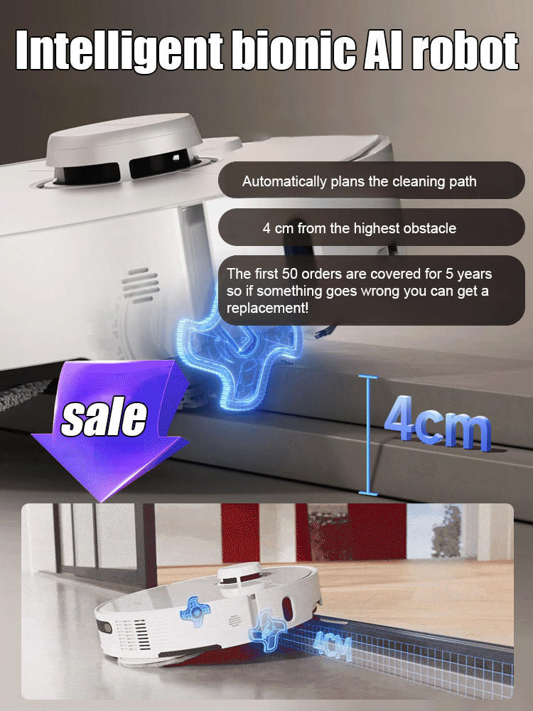 Sweep, vacuum and mop three-in-one, with a sterilization rate of up to