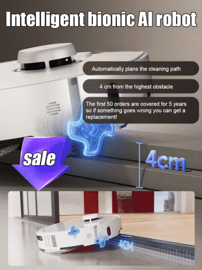 Sweep, vacuum and mop three-in-one, with a sterilization rate of up to 99.9%