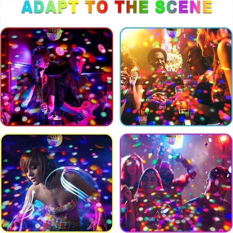 🔥HOT SALE NOW- 49% OFF🔥Colorful Rotating Disco Ball Light⚡ BUY 4 GET EXTRA 20% OFF
