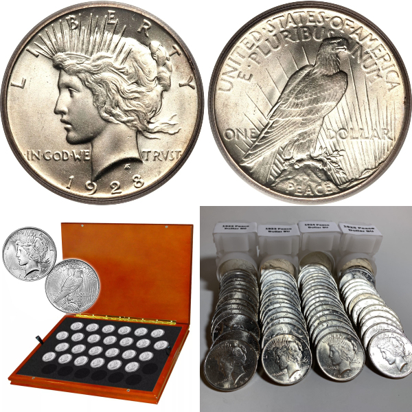 😱Hurry! Limited Time Only!💰💴The Complete Collection of Peace Silver Dollar【1921~1935】12Pcs