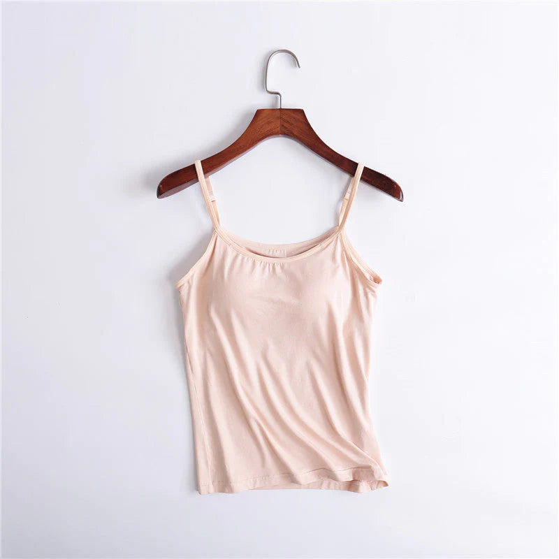 ??LAST DAY SALE 50% OFF - Loose-fitting Tank Top With Built-in Bra??BUY 3 PAY 2 (CODE: A7)