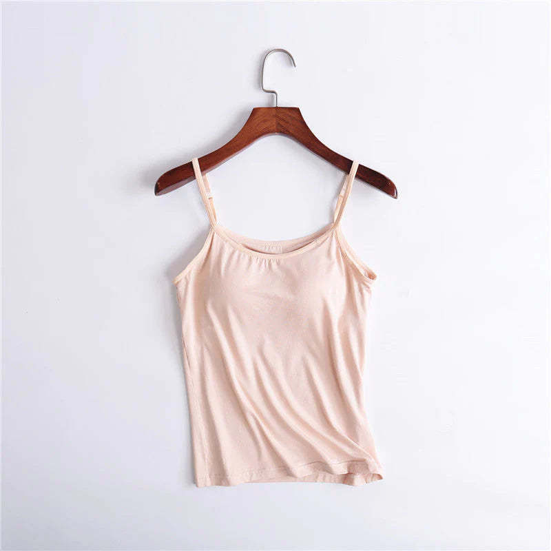 ??LAST DAY SALE 50% OFF - Loose-fitting Tank Top With Built-in Bra??BUY 3 PAY 2 (CODE: A7)