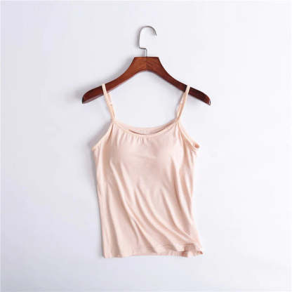 ??LAST DAY SALE 50% OFF - Loose-fitting Tank Top With Built-in Bra??BUY 3 PAY 2 (CODE: A7)
