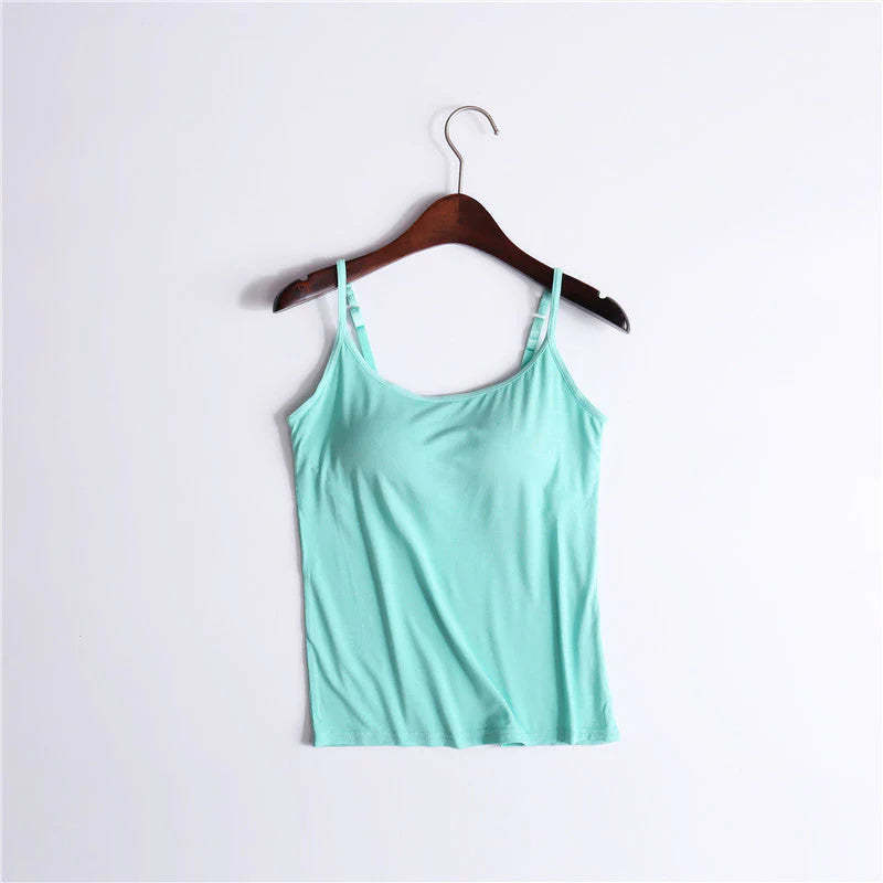 ??LAST DAY SALE 50% OFF - Loose-fitting Tank Top With Built-in Bra??BUY 3 PAY 2 (CODE: A7)
