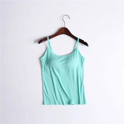 ??LAST DAY SALE 50% OFF - Loose-fitting Tank Top With Built-in Bra??BUY 3 PAY 2 (CODE: A7)