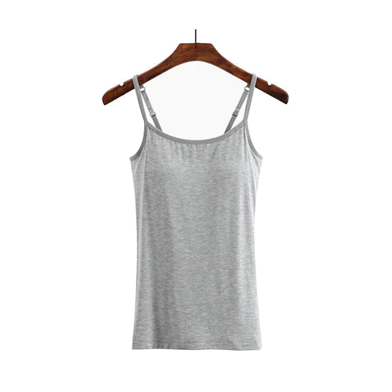 ??LAST DAY SALE 50% OFF - Loose-fitting Tank Top With Built-in Bra??BUY 3 PAY 2 (CODE: A7)