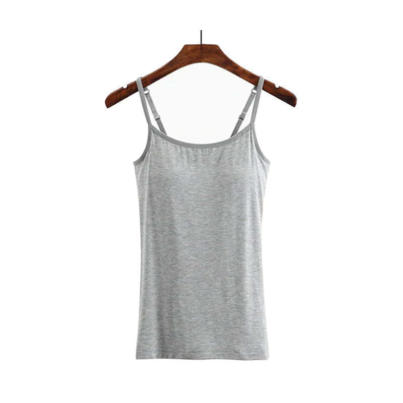 ??LAST DAY SALE 50% OFF - Loose-fitting Tank Top With Built-in Bra??BUY 3 PAY 2 (CODE: A7)