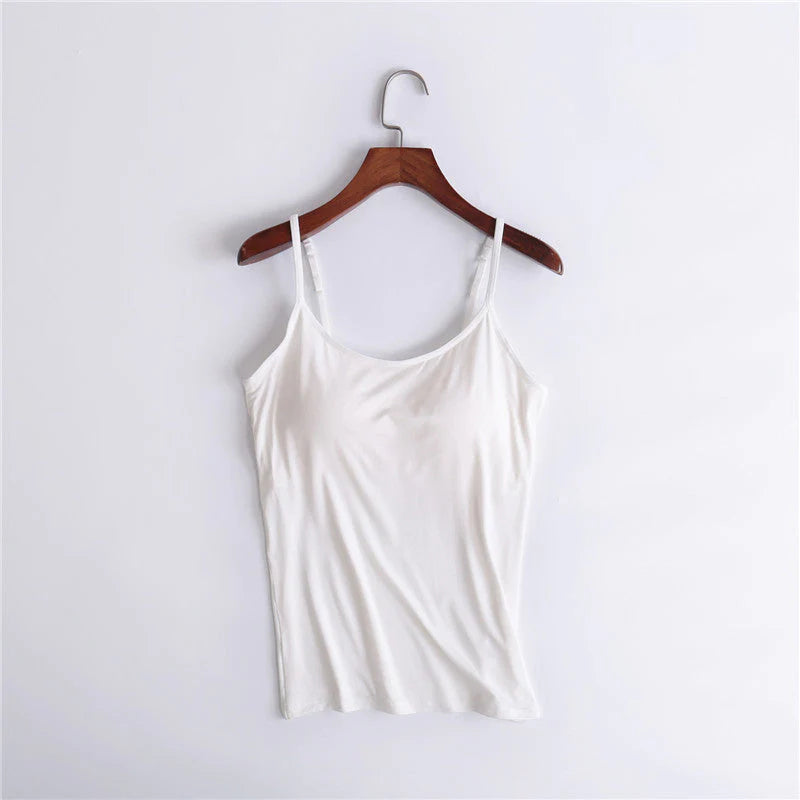 ??LAST DAY SALE 50% OFF - Loose-fitting Tank Top With Built-in Bra??BUY 3 PAY 2 (CODE: A7)